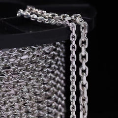 Sterling Silver Anchor Chain Solid Silver Anchor Necklace Silver Chain 3mm wide 16" 18" 20" 22" 24"