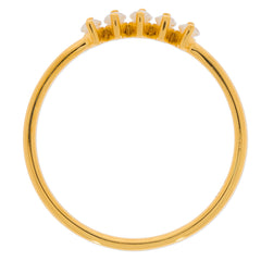 Elegant marquise white diamond sterling silver ring accent with gold band, showcasing timeless luxury and style.