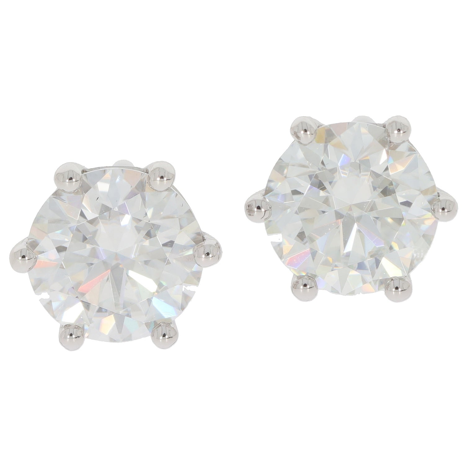 White diamond sterling silver earrings with accent, showcasing radiant brilliance and timeless elegance.