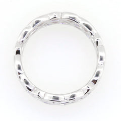 Sterling Silver Infinity Celtic Knot Band Ring, handmade, custom sizes, perfect for engagement or wedding.