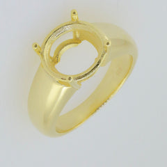 Men's Sterling Silver Semi Mount Ring Setting with Round 11x11mm space for gemstone, made to order for perfect sizing.