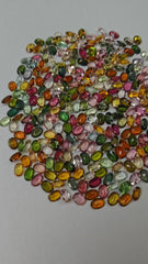 Lot of 26 Tourmaline for Sterling Silver Semi Mount Tennis Bracelet Setting Oval OV 7x5mm Cabochon Halo w/ CVD (Copy)