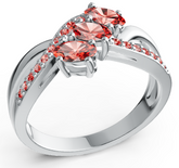 Elegant Three-Stone Marquise Birthstone Ring – Split Shank Design with Pavé Accents, 12 Gemstone Variants PJC4610R