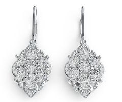 Elegant Teardrop Halo Birthstone Earrings – Marquise Gemstone Fan Design with Micro-Pavé Center, 12 Gemstone Variants PJC36803E