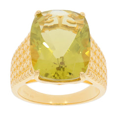 Sterling Silver Semi Mount Cocktail Ring Setting with Cushion Cut Gemstone for Custom Size Options