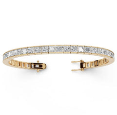 Sterling Silver Semi Mount Bracelet Setting Princess SQ 4X4mm