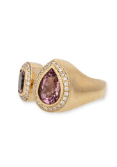 Sterling Silver Semi Mount Ring Setting Pear PE 10x7mm Cushion CU 9x9 Toi et Moi Halo W/ Accent