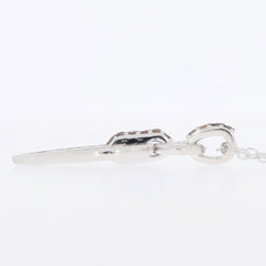 Silver pendant clasp showcasing elegant design and craftsmanship for the Red Diamond Sterling Silver Pendant.