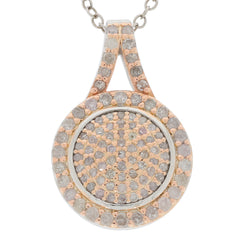 Elegant sterling silver pendant featuring a sparkling white diamond accent, perfect for sophisticated styles.