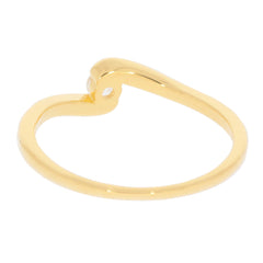Gold heart-shaped minimalist ring, showcasing sleek design and elegant craftsmanship for everyday wear.