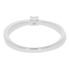 Elegant white diamond sterling silver ring showcasing a sleek design and sparkling accents, perfect for sophisticated style.