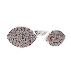 Red Diamond sterling silver ring featuring sparkling gemstones for an elegant and sophisticated look.