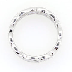 Sterling Silver Infinity Celtic Knot Band Ring, handmade, custom sizes, perfect for engagement or wedding.