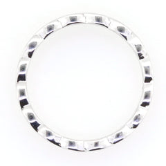 Sterling Silver Infinity Celtic Knot Band Ring - Custom sizes available, made to order, perfect for engagement or wedding.
