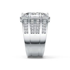 Sterling Silver Semi Mount Ring Setting Marquise MQ 13.06 x 6.46 x 4.04mm with White Topaz