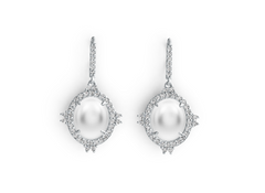 Elegant Oval Birthstone Drop Earrings – 12 Gemstone Variants, Premium Micro-Pavé PJC1634E