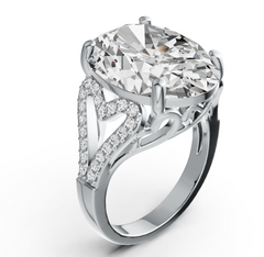 Elegant Floral Cluster Birthstone Ring – 12 Gemstone Variants, Triple-Stone Halo Design, Luxury Micro-Pavé Jewelry PJC4580R